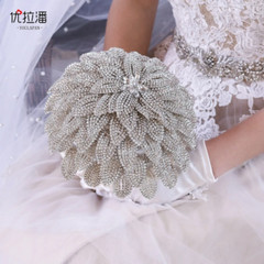 Luxurious Rhinestone Bouquet in Hand Wedding Bride Bouquet Hand Wedding Bouquet
