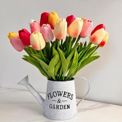 24pcs Multicolor Artificial Tulip Latex Real Touch for DIY Bouquets Wedding P…