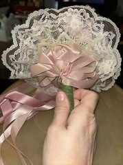 Bride Bouquet Purple Pink & Lavender Roses Handmade Bouquet, See Description