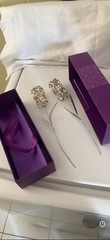 Persian Silver Jasmine Flowers Set Of 2 Branches. New In Original Cases.