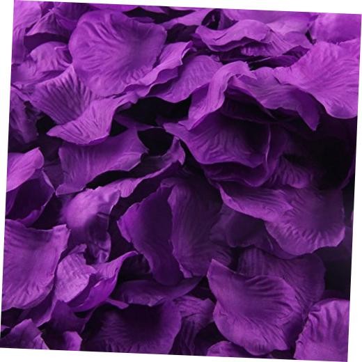 1000pcs Silk Rose Petals Artificial Flower Wedding Party Vase Decor Dark Purple