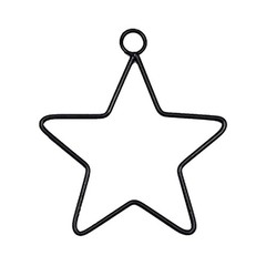 Stylish Star Wire Wreath Enhance Your DIY Skills with this Iron Frame Prop