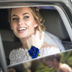SITUMEIZI 2Pcs Blue Corsage and Boutonniere Set,Corsage Wristlet Athens