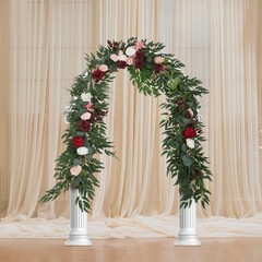 9ft Artificial Floral Garland Rose Flower Garland For Party Wedding Decoration
