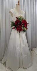 Amaryllis Red Berry Winter Wedding Bouquet
