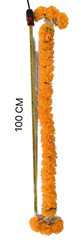 Marigold Yellow Flower Jasmine Artificial Garlands Malai Boxing Dewali Wedding
