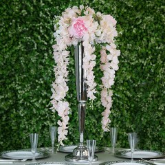 42″ tall Hanging Artificial Wisteria Flowers Vine Garland Plant Wedding Party