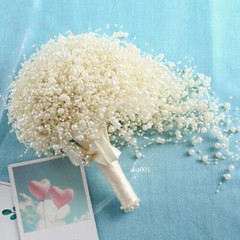 Wedding Bouquet Wedding Flowers Bride Bouquet All Pearl Bouquet Handmade Beaded