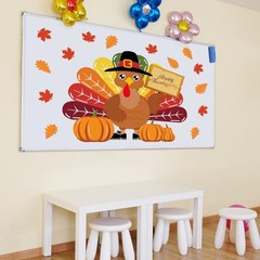 Turkey Bulletin Board Decoration Set Thanksgiving Turkey Crafts Large Brown