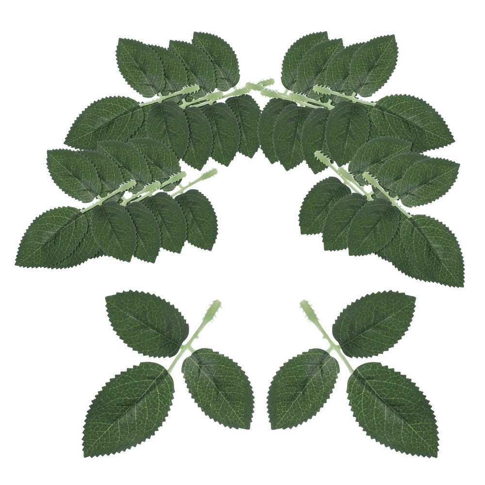 Small Rose Fake Leaves 50 Pcs Artificial Plants Greenery Decorations