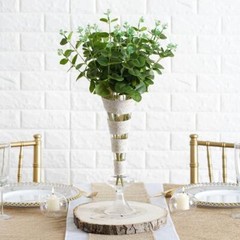 2 Bushes 19″ Light Green Eucalyptus Artificial Greenery Wedding Party Bouquets