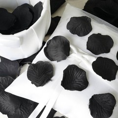 2000 Black Silk Rose PETALS Wedding Party Decorations Supplies WHOLESALE SALE