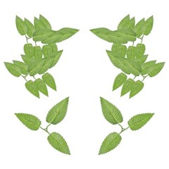 Cherry Blossom Three Fake Leaves 50 Pcs Artificial Plants Greenery Decorations