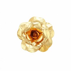 4 pcs 12″ Gold Artificial Large Roses Flowers Wall Backdrop Party Wedding