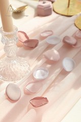 300 Pcs Rose Petals Dusty Rose Blush Faux Silk Flower Petals for Wedding Basket