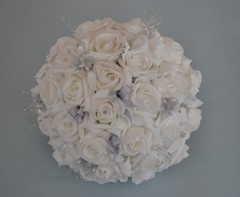 Wedding flowers bouquet posy corsage buttonhole bridesmaid flower girl wand