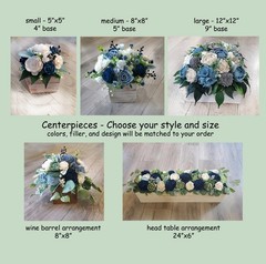 Pink Dusty Blue Cascade Bridal Bouquet made of Sola Wood Flowers for Wedding