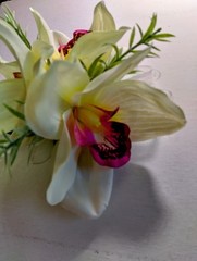 Hand Made orchid wrist Corsage
