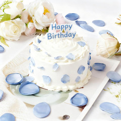 400PCS Light Blue Rose Petals Fake Slik Flower Petals for Wedding Artificial Flo