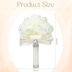 10 Pack Wedding Bouquets for Bride Roses Bridesmaid Bouquet Bridal Bouquet