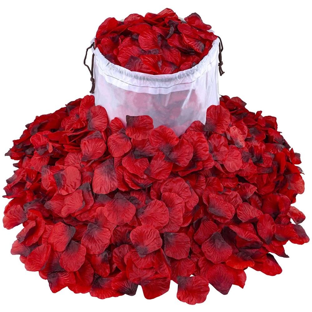 3000 Pcs Red Silk Rose Petals – Scented Realistic Artificial Flower Decor for We