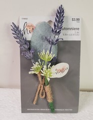 New Boho Corsage & Boutonniere Set Wedding Prom Homecoming Purple Lavender 2pcs