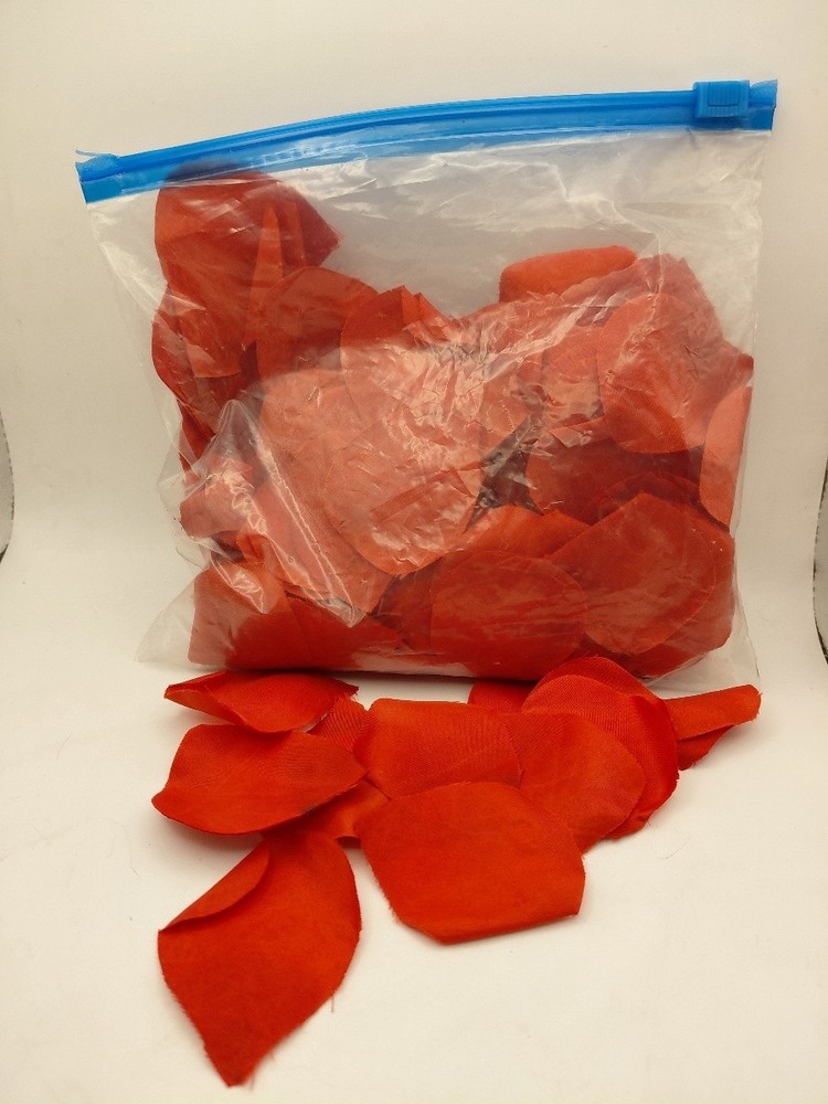 Red Faux Silk Rose Petals Bulk Wedding Table Scatter