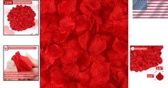 2200 Eco-Friendly Artificial Rose Petals for Weddings, Parties & Romantic Gifts