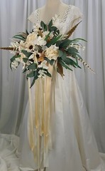 Late Winter Boho Faux Silk Wedding Bouquet
