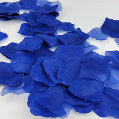 500 Pcs Exquisite Blue Rose Petals, Emulation Silk Rose Petals, Artificial Flowe
