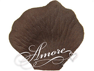 1000 Wedding Silk Rose Petals Mocha Brown-Chocolate-Cocoa, Petals & Garlands, Ro