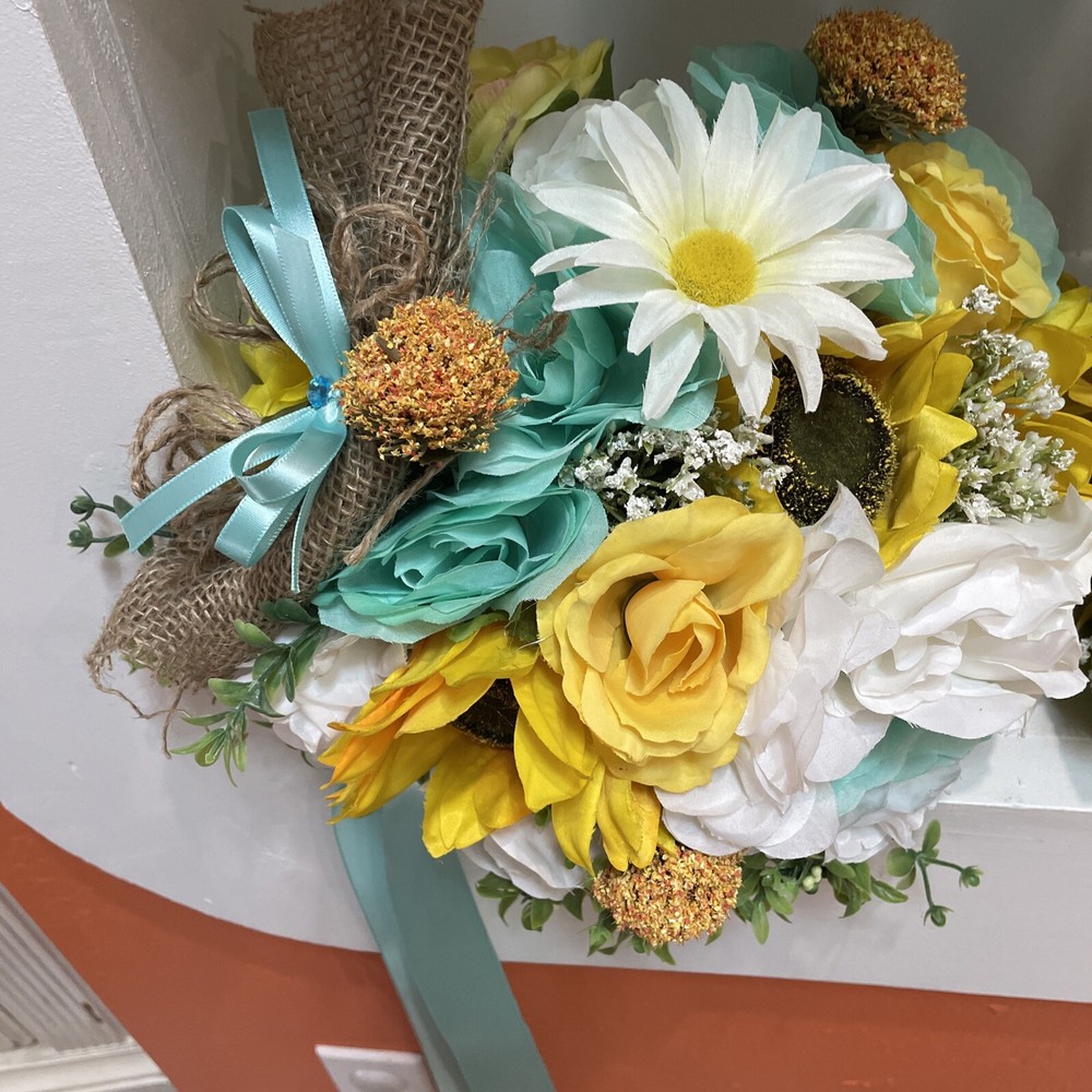 Wedding flowers bridal bouquets decorations you pic colors Malibu Bl sunflowers