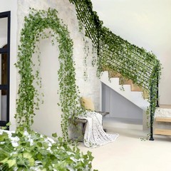 CQURE 24 Pack 168Ft Artificial Ivy Fake Vines,Ivy Garland 84 feet, Green