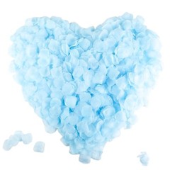 CODE FLORIST 2200 PCS Silk Flower Rose Petals for Wedding 2 Inch Light Sky Blue
