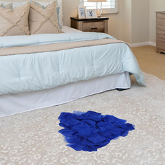 500 Pcs Exquisite Blue Rose Petals, Emulation Silk Rose Petals, Artificial Flowe