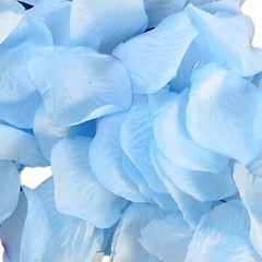 Light Blue Fake Silk Rose Petals – 100/Bag (RP010107)
