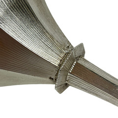 Oasis Elegant Bouquet Holder Metallic Twist Silver Single NOS *READ*