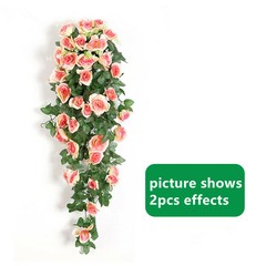 35.4″ Garland Vine Artificial Flower Rose Fake Ivy Plant Home Garden Party Decor
