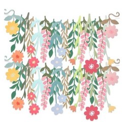 2PCS Wildflower Garland Flower Party Banner – Spring Birthday – Colorful Flowers
