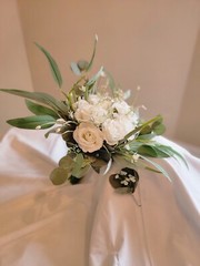 Wedding Bouquet and Boutenniere Bridal Flower Bouquet