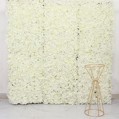 Silk Hydrangea Flowers 11 sq ft UV Protected Wall Backdrop Panels Centerpieces