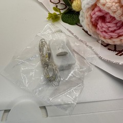 Crochet Rose Bouquet 13” Pink White LED Lights with Gift Bag & Card Graduation