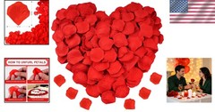 Luxury Red Silk Flower Petals – 1200PCS for Romantic Occasions & Decorations