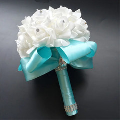 Wedding Fake Flowers Bridal Bouquets Bridesmaid Rose Centerpiece Bride Hydrangea