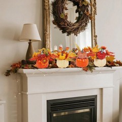 winemana Fall Decorations for Home – Set of 6 Artificial Pumpkins Mixed-4