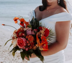 Tropical Wedding bouquets/Summer Wedding Bridal bridesmaid bouquets