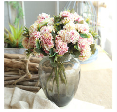 1pc Artificial Wedding Whitepink Hydrangea Flowers Bouquet Party Home Decor Gift