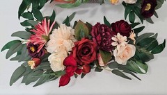 Floral Silk Flower Swags, Wedding Arch Decoration Pk of 2, Centerpieces
