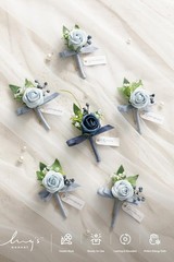 Men’s Boutonniere Pack Dusty & Light Blue