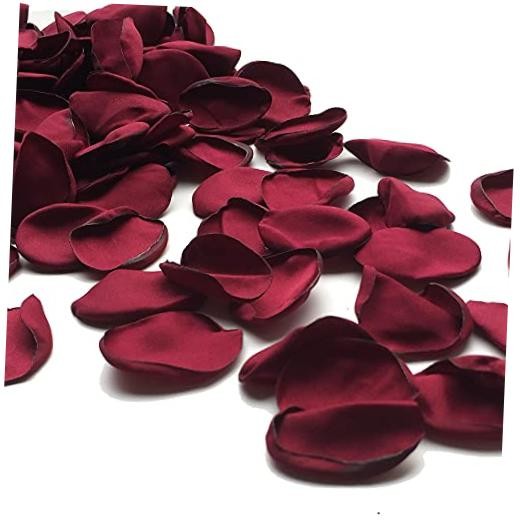200pcs Silk Rose Petals Artificial Flowers Petals Flower Girl for Burgundy